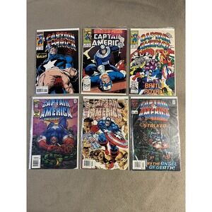 Captain America‎ Comic Books Lot 6 Issues 1990s Marvel Comics